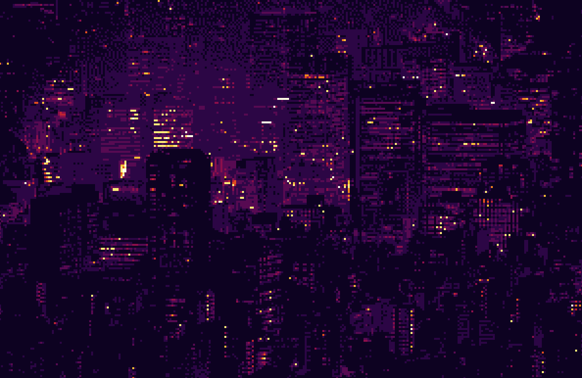 pixel skyline
