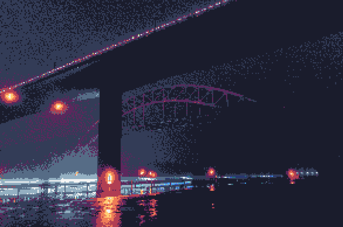 pixel art bridges